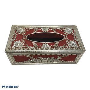 Vintage Hollywood Regency Ornate Tissue Box Cover